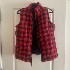 Buffalo plaid vest